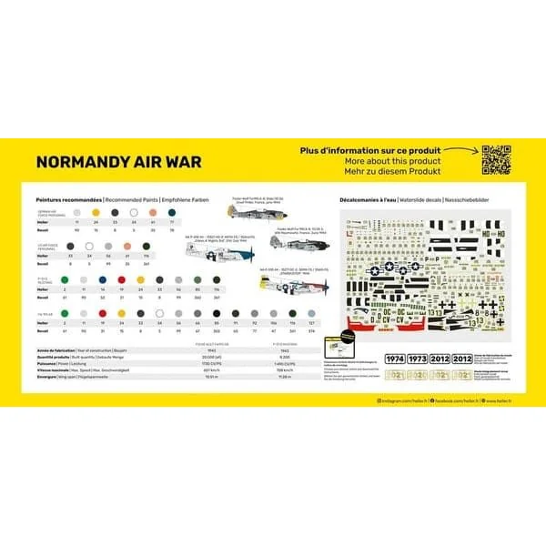 Heller STARTER KIT Bataille Aérienne de Normandie 1/72 - 52329