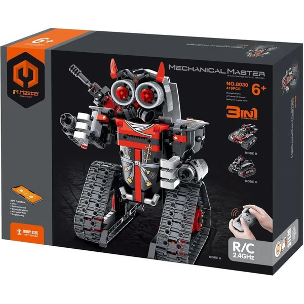 iM.MASTER Kit de construction 3 en 1 robot programmable RC plastique 2,4 GHz 432 pièces