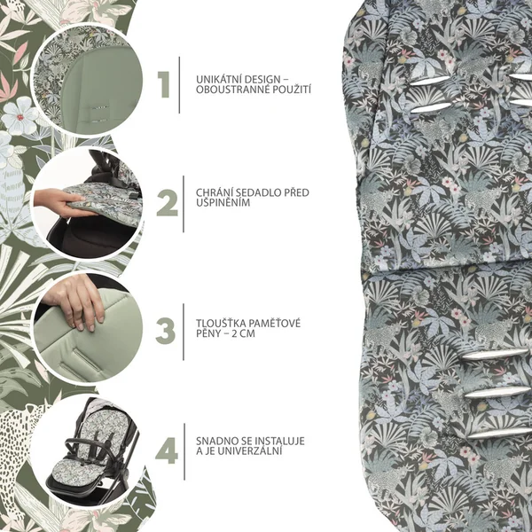 Insert en mousse à mémoire de forme Comfort, Madagaskar Green