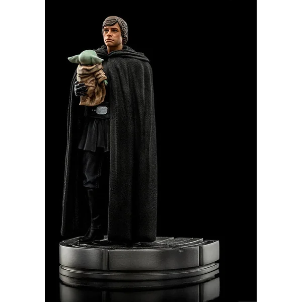 Iron Studios Star Wars : The Mandalorian - Luke Skywalker et Grogu Art Scale 1/10