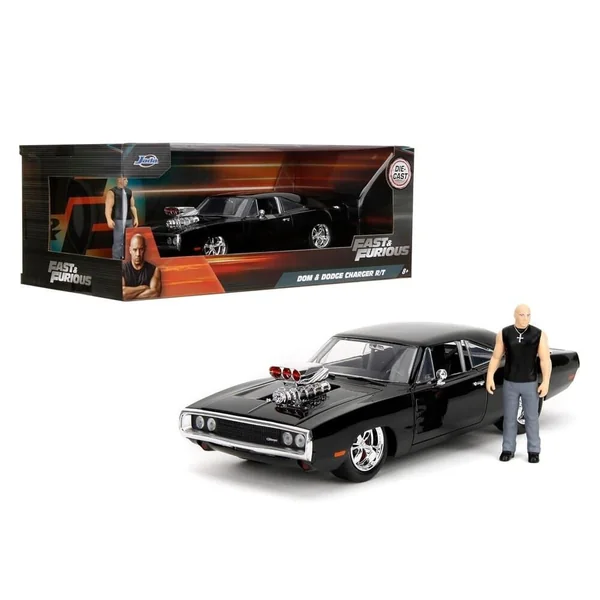 Jada Toys Dodge Charger 1970 + Figurine Toretto Fast & Furious 1/24 - 35907