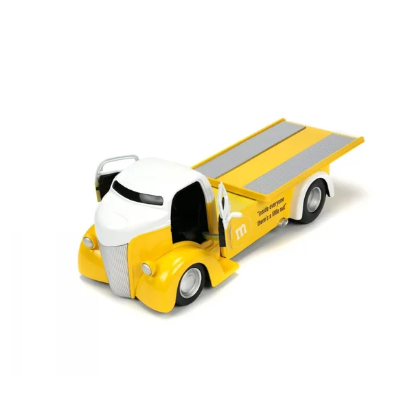 Jada Toys Ford COE Flatbed avec Figurine M&Ms Jaune 1/24 - 33425