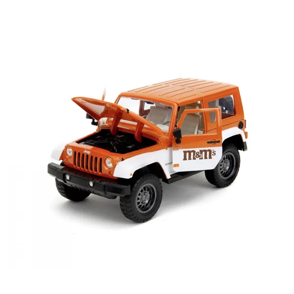 Jada Toys Jeep Wrangler avec Figurine M&Ms Orange 1/24 - 34401