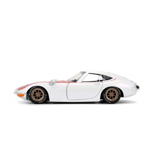 Jada Toys Toyota 2000GT Starlight Pearl White Pink Slips 1967 1/24 - 36029