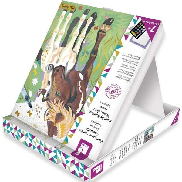 Janod Atelier Set Maxi Peinture par numéros Chevaux à partir de 7 ans