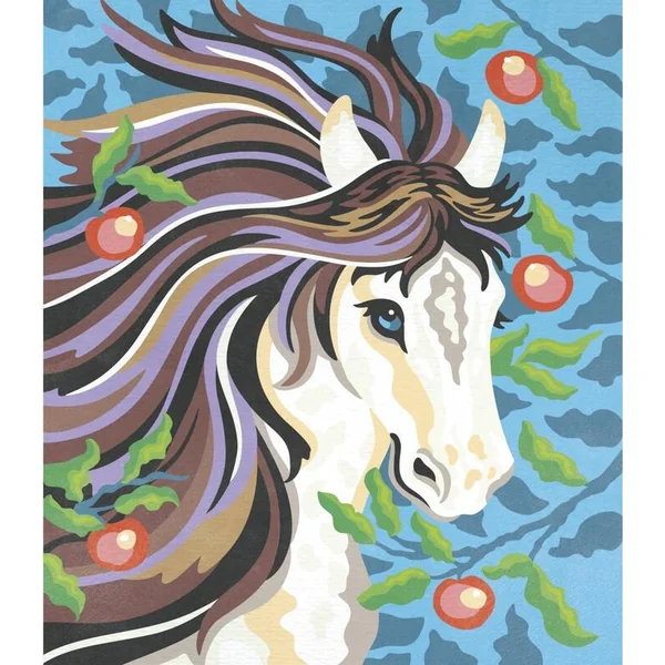 Janod Atelier Set Maxi Peinture par numéros Chevaux à partir de 7 ans