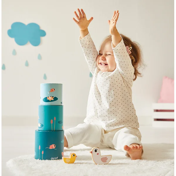 Janod Boîte de Stimulation Sensorielle pour Enfants à partir de 12 Mois