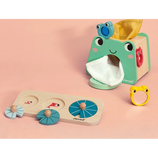 Janod Boîte de Stimulation Sensorielle pour Enfants à partir de 12 Mois