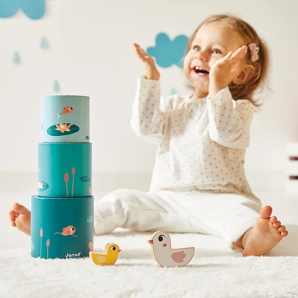 Janod Boîte de Stimulation Sensorielle pour Enfants à partir de 12 Mois