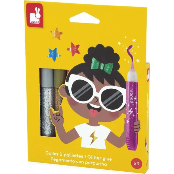 Janod Colorino Colle à paillettes 9 couleurs