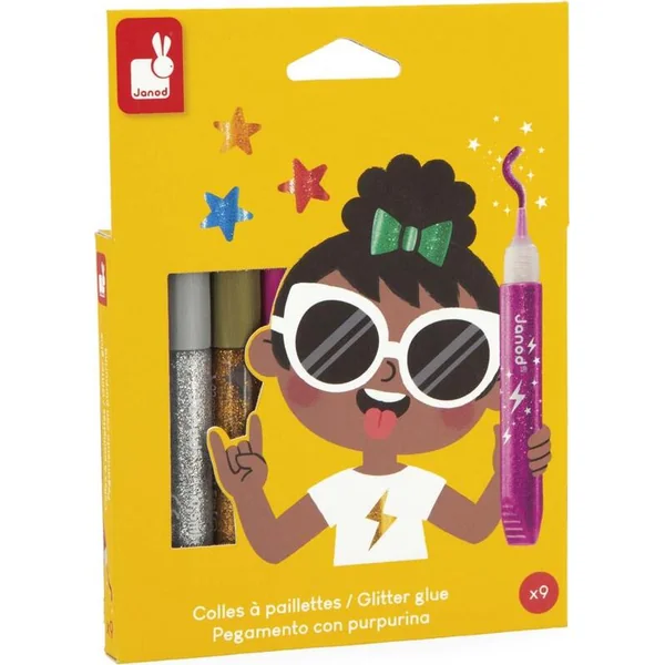 Janod Colorino Colle à paillettes 9 couleurs