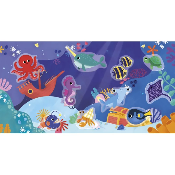 Janod My arts&crafts Mini Autocollants Réutilisables Mer à partir de 18 mois