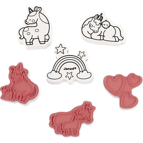 Janod Tampons Licorne 15 pcs à partir de 3 ans