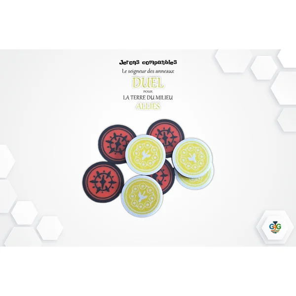 Jetons de pouvoir compatibles avec Le Seigneur des Anneaux : Duel pour la Terre du Milieu - Alliés
