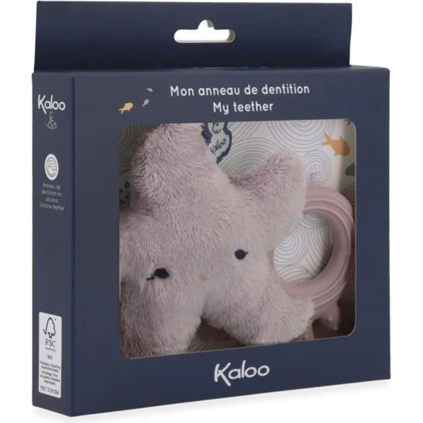 Kaloo Petit Calme Anneau de dentition en caoutchouc naturel Étoile de mer