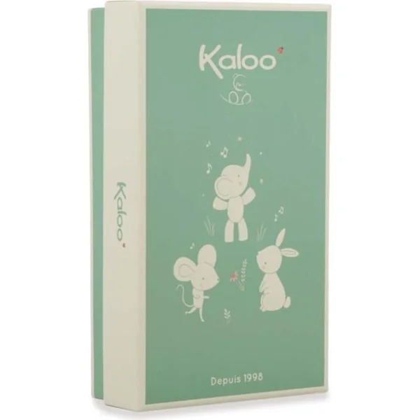 Kaloo Petit Chansons Coffret cadeau pour bébé Bracelet et chaussons avec grelot Lapin