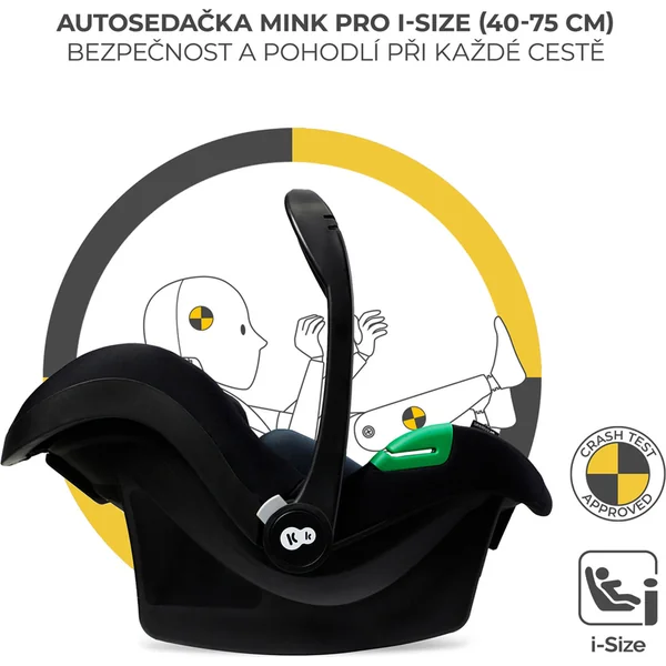 KINDERKRAFT Poussette combinée 3 en 1 Moov 2 XL Air Black