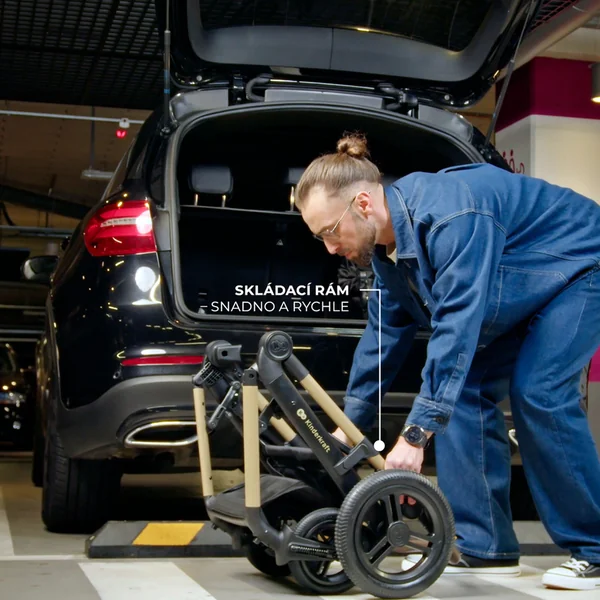 KINDERKRAFT Poussette combinée 3 en 1 Moov 2 XL Air Black