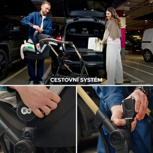 KINDERKRAFT Poussette combinée 3 en 1 Moov 2 XL Air Black