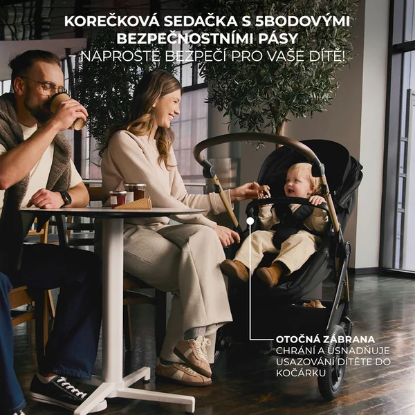 KINDERKRAFT Poussette combinée 3 en 1 Moov 2 XL Air Black