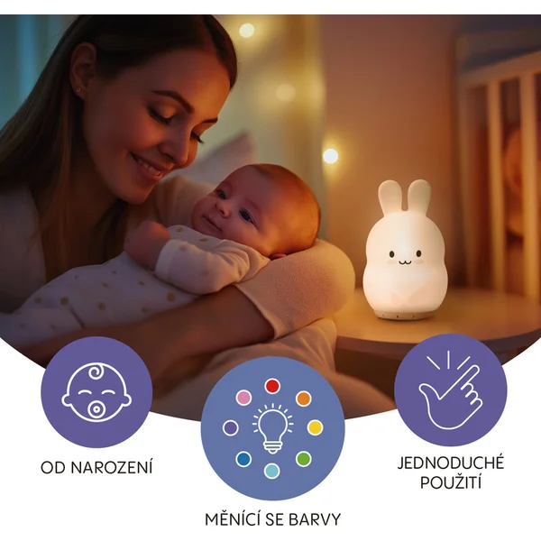 Lampe LED de nuit en silicone taille M, Hibou