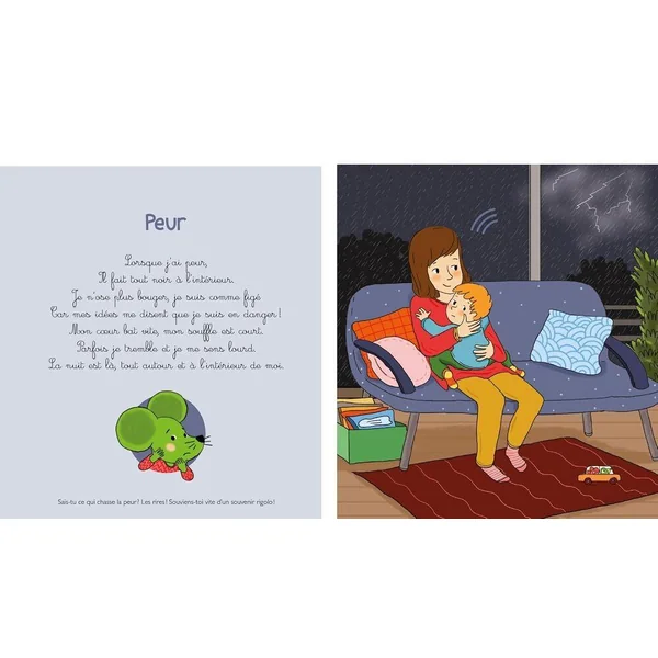 LE LIVRE SONORE DE MES EMOTIONS - LIVRE SONORE AVEC 6 PUCES - DES 1 AN