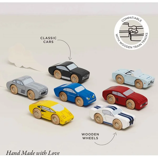 Le Toy Van Ensemble de petites voitures de sport en bois