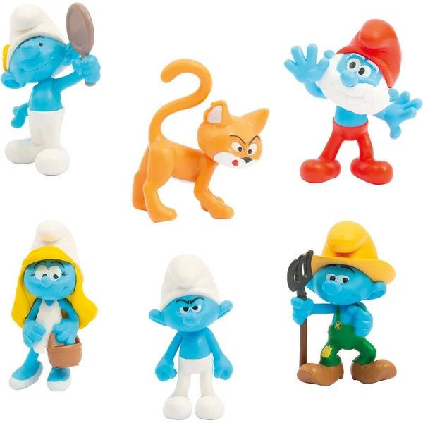 LES SCHTROUMPFS - COFFRET 6 FIGURINES 5,5 CM SURPRISE (AVEC FIGURINE EXCLUSIVE GARGAMEL)