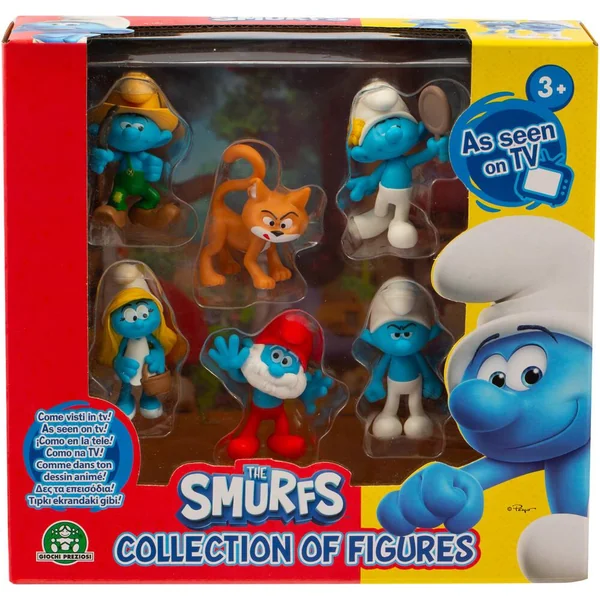 LES SCHTROUMPFS - COFFRET 6 FIGURINES 5,5 CM SURPRISE (AVEC FIGURINE EXCLUSIVE GARGAMEL)