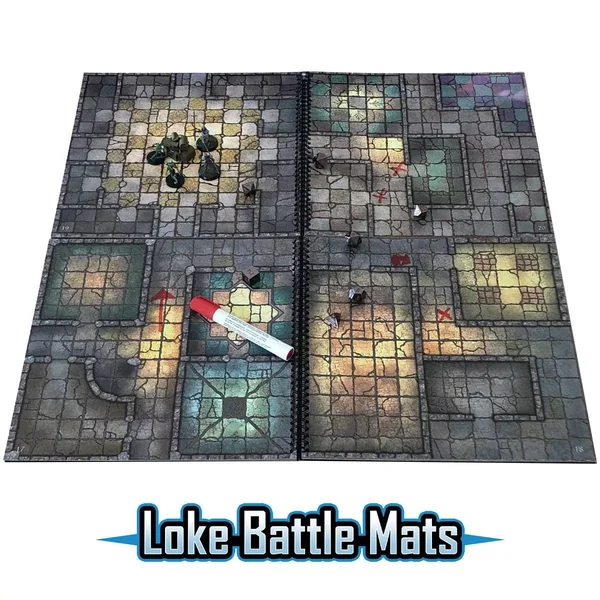 Livre Plateau de Jeu - Battle Mats : Pack de 2 livres Dungeon Book Modulaires