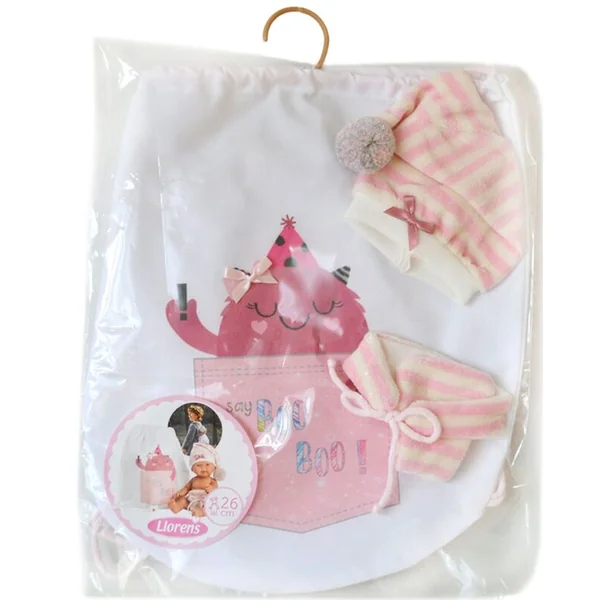 Llorens M26-314 vêtement pour poupée bébé NEW BORN taille 26 cm avec accessoires