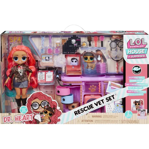 LOL SURPRISE OMG - POUPEE I AM RESCUE VET SET™ 24 CM - CLINIQUE VETERINAIRE