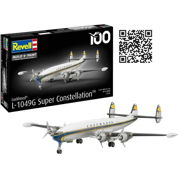 Maquette en plastique avion 03745 - Lockheed L.1049G Super Constellation Lufthansa (1:144)