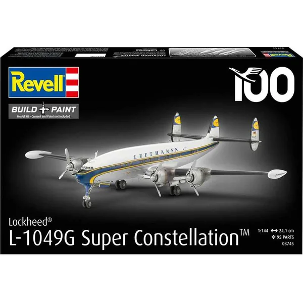 Maquette en plastique avion 03745 - Lockheed L.1049G Super Constellation Lufthansa (1:144)