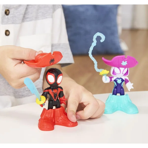 MARVEL SPIDEY AND HIS AMAZING FRIENDS WATER-WEBS PIRATE SPIN ET PIRATE GHOST-SPIDER