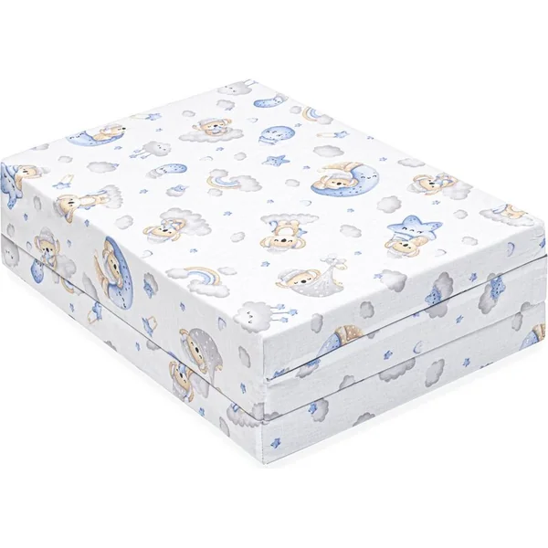 Matelas pliant pour lit bébé New Baby STANDARD 120x60x5 cm koala bleu