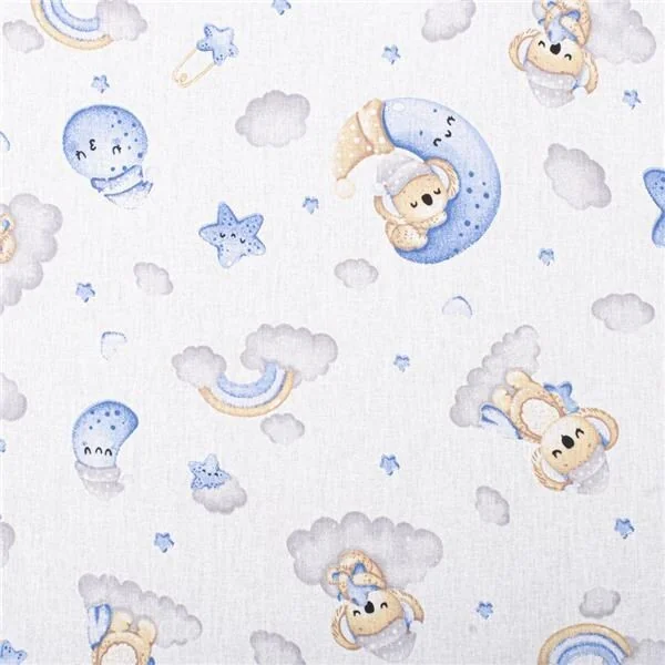 Matelas pliant pour lit bébé New Baby STANDARD 120x60x5 cm koala bleu