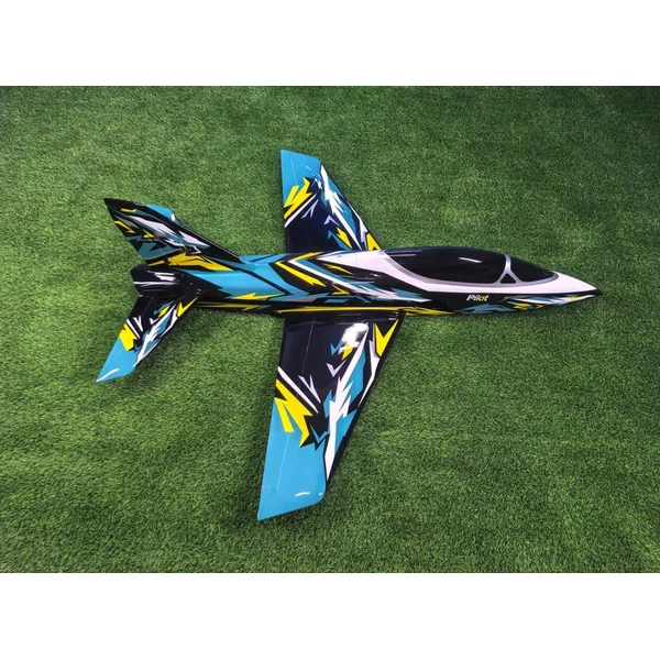 Matrix Jet Pilot RC 2.2m + Vectorielle + Train rentrant électrique - Bleu / Noir