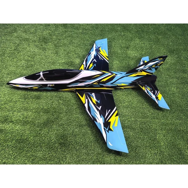 Matrix Jet Pilot RC 2.2m + Vectorielle + Train rentrant électrique - Bleu / Noir