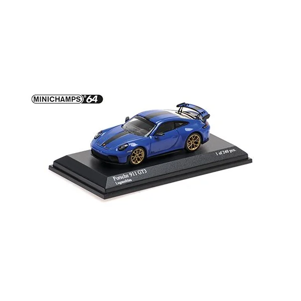 MINICHAMPS Porsche 911 (992.2) GT3 2025 Bleu Weissach Package 1/64 - 640064224