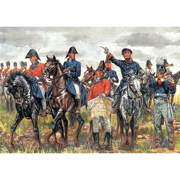 Model Kit figurines 6065 - ÉTAT-MAJOR GÉNÉRAL BRITANNIQUE & PRUSSIEN (GUERRES NAP.) (1:72)