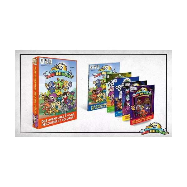 Mon Premier Jeu de Rôle - Une Aventure à Colorier : Coffret Intégral