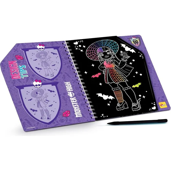 Monster High Livres de coloriage à gratter câlins