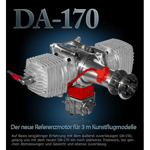 Moteur Desert Aircraft DA 170 - Moteur essence 2 temps 170 cm3