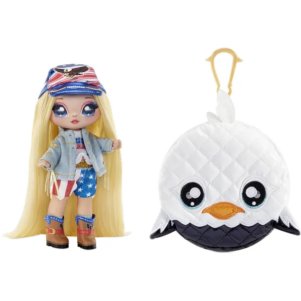 NA NA NA SURPRISE - POUPEE & SAC POMPON GLAM SERIE 2 - ERIKA FEATHERTON