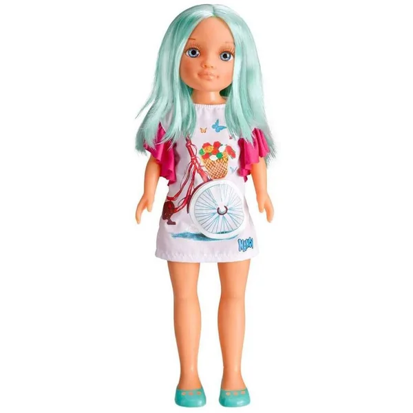 NANCY - POUPEE UN JOUR DE COULEUR - MODELE CHEVEUX VERT 42 CM