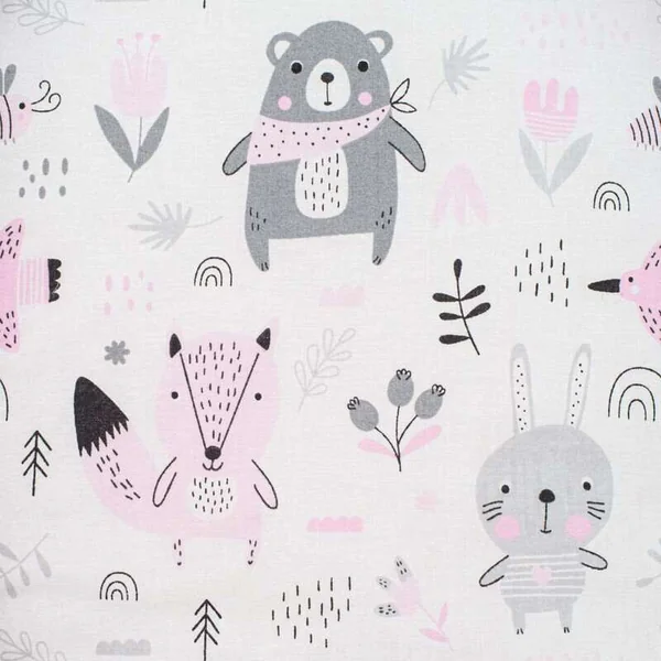 Nid douillet de luxe avec coussin et couverture New Baby en Minky rose