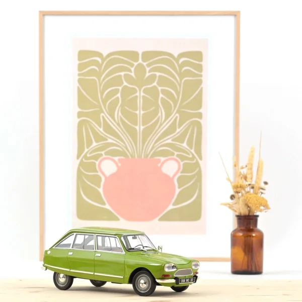 NOREV Citroën Ami 8 Club 1969 Iris Green 1/18 - 181677