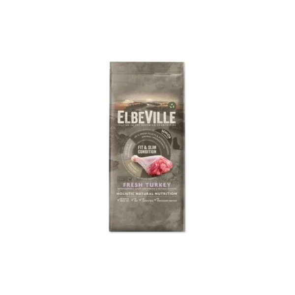 Nourriture ELBEVILLE Senior Toutes Races Fit et Slim Condition Dinde Fraîche 11,4kg