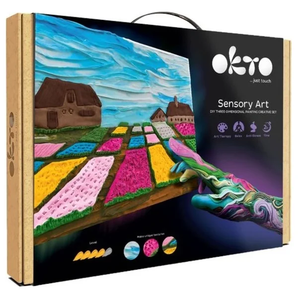 OKTO SENSOTY ART ensemble artistique "Parterres de fleurs aux Pays-Bas" 30x40 cm